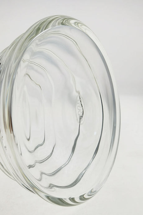 Close-up of TAG 16" Beaker Bamboo Bong's thick 7mm base, highlighting its durability and craftsmanship