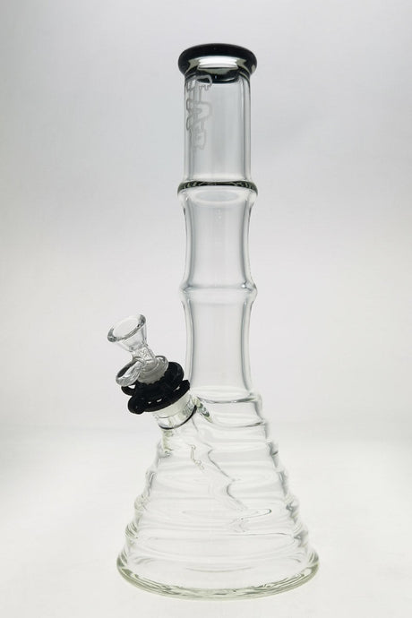 TAG 16" Beaker Bamboo Bong with Knight Rider Accents, 7mm Thick Quartz, 18/14MM Downstem