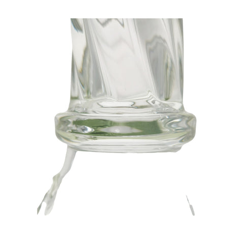 Close-up of TAG 16" Beaker Base w/ Helical Rod, 7mm Thick Glass, 28/18MM Downstem