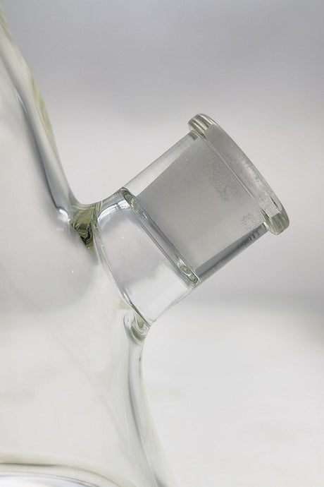 Close-up of TAG 16" Beaker ZONG with 18/14MM Downstem, Thick 7MM Glass, Side View