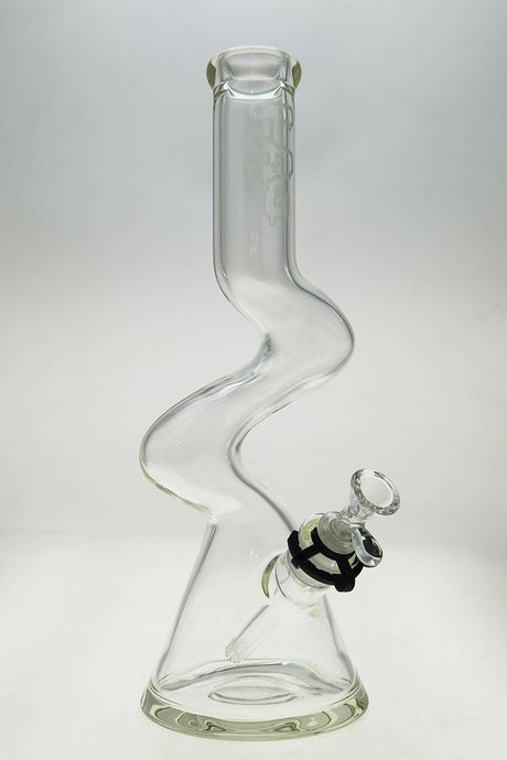 Thick Ass Glass 16" Beaker ZONG Bong, 50x7MM with 18/14MM Downstem, Front View