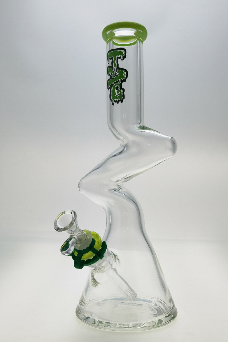 TAG 16" Beaker ZONG Bong with 7MM Thickness and 18/14MM Downstem, Front View