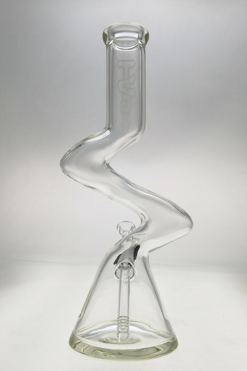 TAG 16" Beaker ZONG Bong with 50x7MM thickness and 18/14MM Downstem, front view on white background