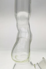 TAG 16" Beaker ZONG Bong 50x7MM with 18/14MM Downstem, Thick Glass, Front View