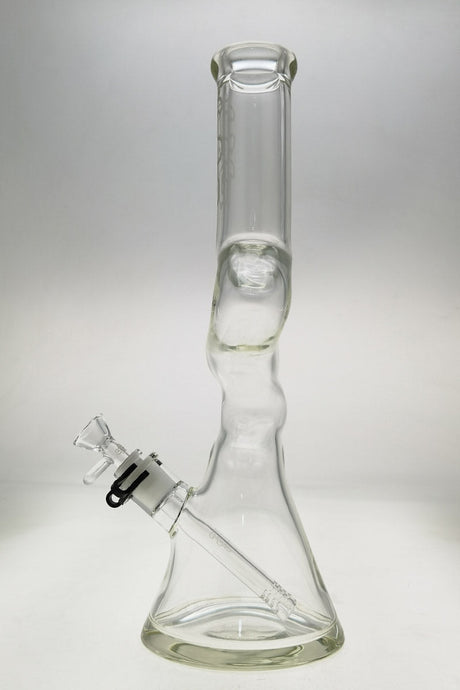 TAG 16" Beaker ZONG Bong with 18/14MM Downstem, 7MM Thick Glass, Front View