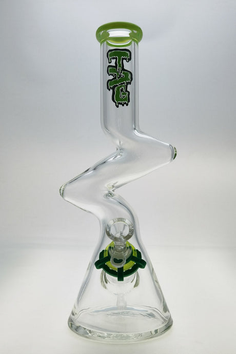 TAG 16" Beaker ZONG Bong with Slyme Accents and Thick 7mm Glass - Front View