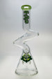 TAG 16" Beaker ZONG Bong with Slyme Accents and Thick 7mm Glass - Front View