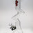 TAG 16" Beaker ZONG Bong with Wavy Red Label, 9mm Thick Glass, Front View on White Background