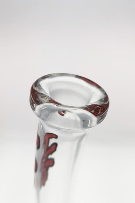 TAG 16" Bent Neck Bong with Double Honeycomb and Splash Guard, 18MM Female Joint - Close-up
