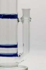 TAG 16" Bent Neck Bong with Double Honeycomb, Spinning Splash Guard, Side View