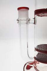 TAG 16" Bent Neck Bong w/ Double Honeycomb & Spinning Splash Guard, 18MM Female Joint