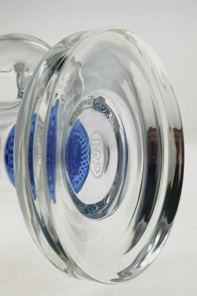 TAG 16" Bent Neck Bong with Double Honeycomb, Spinning Guard, Side View