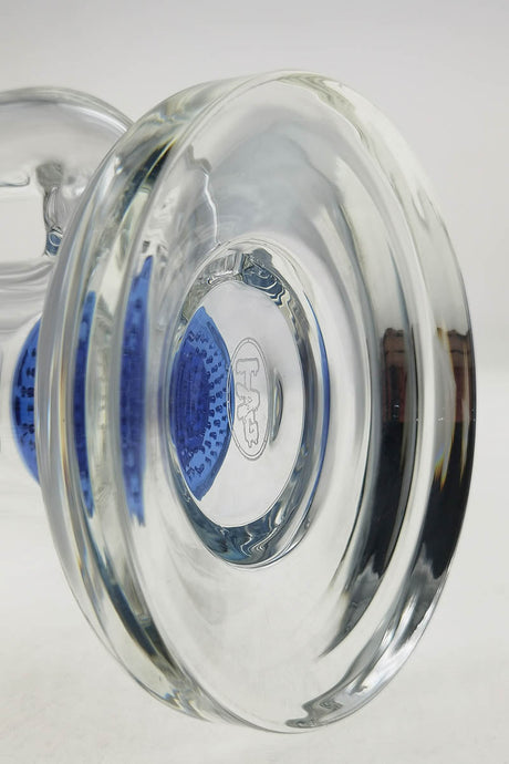 TAG 16" Bent Neck Bong with Double Honeycomb, Spinning Guard, Side View