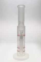 TAG 16" Double Honeycomb Bong with Spinning Splash Guard, 7mm Thick Quartz, Front View