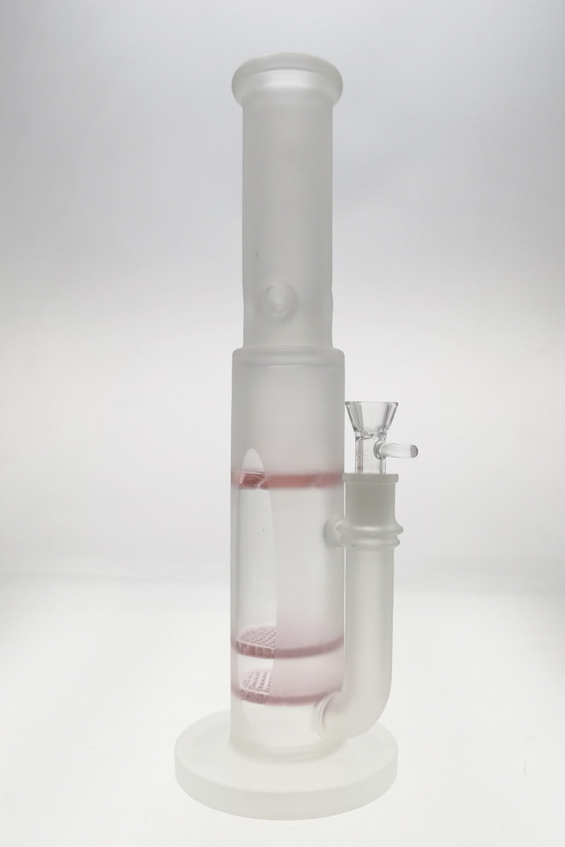 TAG 16" Double Honeycomb Bong with Spinning Splash Guard, 50x7MM Thick, Front View