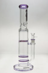 TAG 16" Double Honeycomb Bong with Spinning Splash Guard, Front View on White Background
