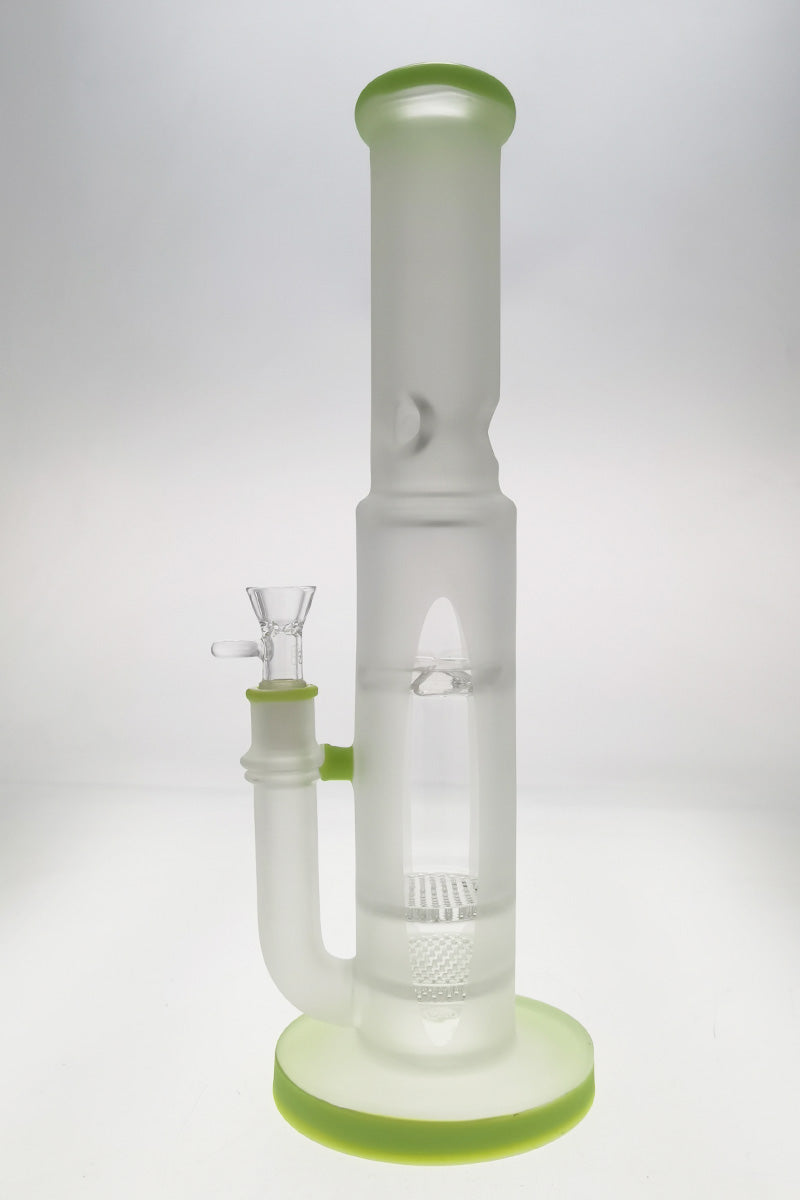 TAG 16" Double Honeycomb Bong with Spinning Splash Guard, 50x7mm, Front View