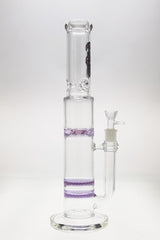 TAG 16" Double Honeycomb Bong with Spinning Splash Guard, Front View on White
