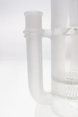 Close-up of TAG 16" Bong with Double Honeycomb and Spinning Splash Guard on White Background