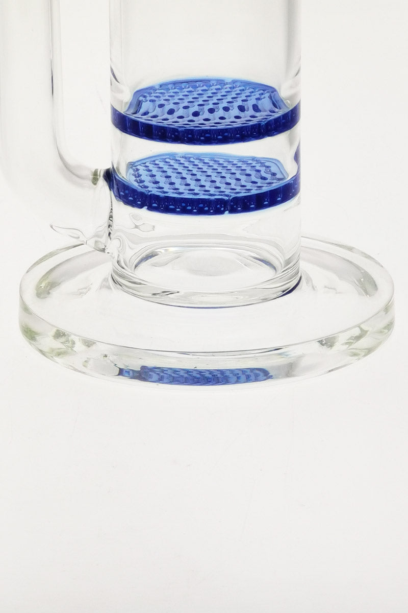TAG 16" Double Honeycomb Bong with Spinning Splash Guard, 50x7MM Thick Glass, Close-Up
