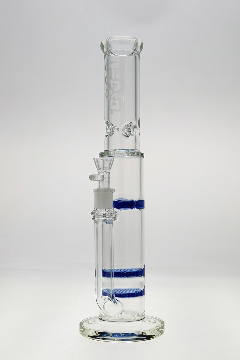 TAG 16" Double Honeycomb Bong with Spinning Splash Guard, 7mm Thick Quartz