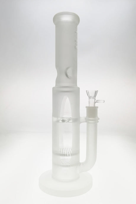 TAG 16" Double Honeycomb Bong with Spinning Splash Guard, 7mm thick Quartz, Front View