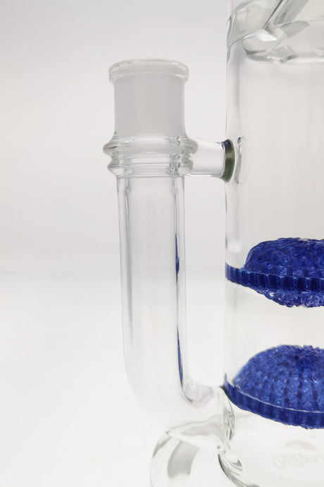 TAG 16" Bong with Double Netted Disc Diffuser and Spinning Splash Guard, Tie Dye Detail, Side View