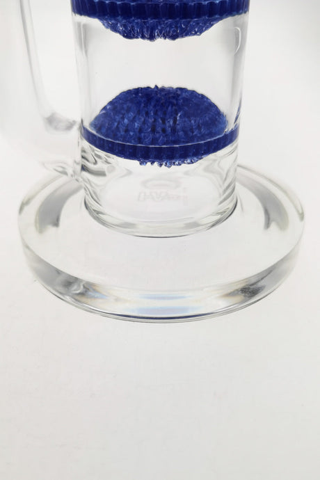 TAG 16" Bong with Blue Netted Disc Diffuser and Spinning Splash Guard, 7mm Thick