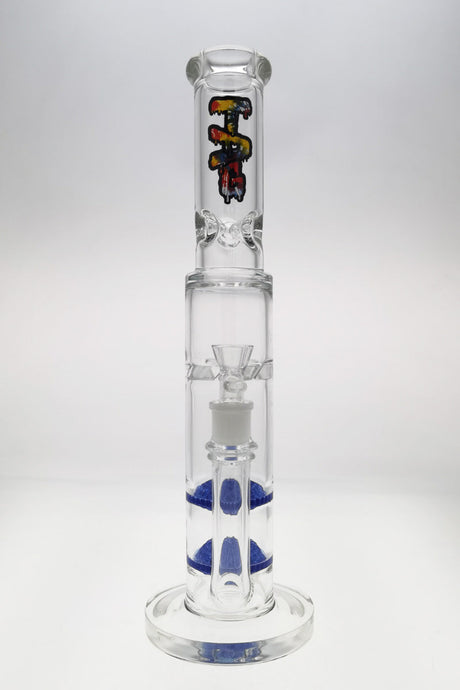 TAG 16" Tie Dye Double Disc Diffuser Bong with Spinning Splash Guard, 18MM Female Joint