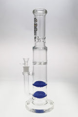 TAG 16" Double Netted Disc Diffuser Bong with Spinning Splash Guard, Tie Dye, Front View