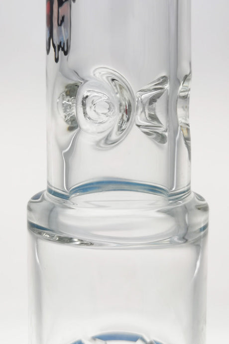 Close-up of TAG 16" Double Netted Disc Diffuser Bong Joint - 18MM Female
