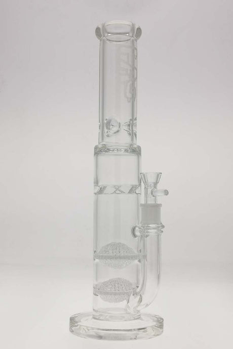 TAG 16" Double Disc Diffuser Bong, Tie Dye, 18MM Female, 7mm Thick, Front View