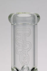 Close-up of TAG 16" Double UFO Inline Bong with Inverted Showerhead Percolator