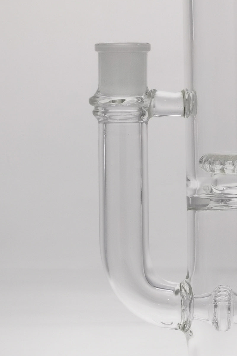 Close-up of TAG 16" Bong with Double UFO & Inverted Showerhead Percolators, 18MM Female Joint