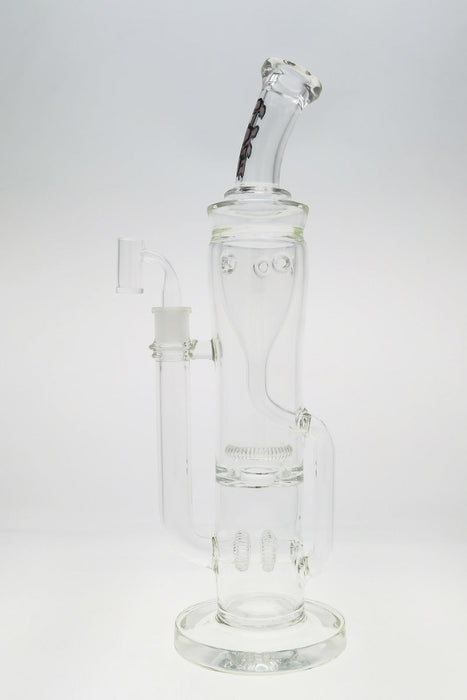 TAG - 16" Double UFO Inline to Super Slit Inverted UFO Showerhead Klein Recycler - 18MM Female