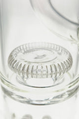 Close-up of TAG 16" bong with double UFO and inverted showerhead percolators