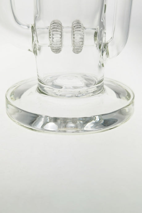 Close-up of TAG 16" bong base with Double UFO Inline and Super Slit Inverted Showerhead