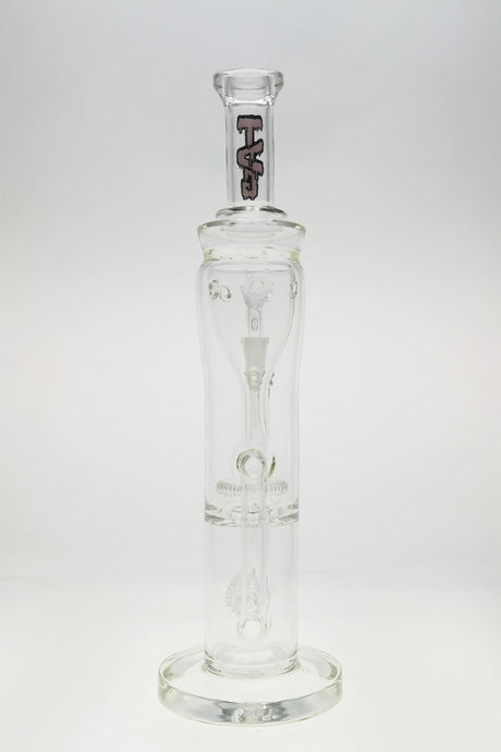 TAG 16" Double UFO Inline to Super Slit Inverted UFO Showerhead Recycler Bong Front View