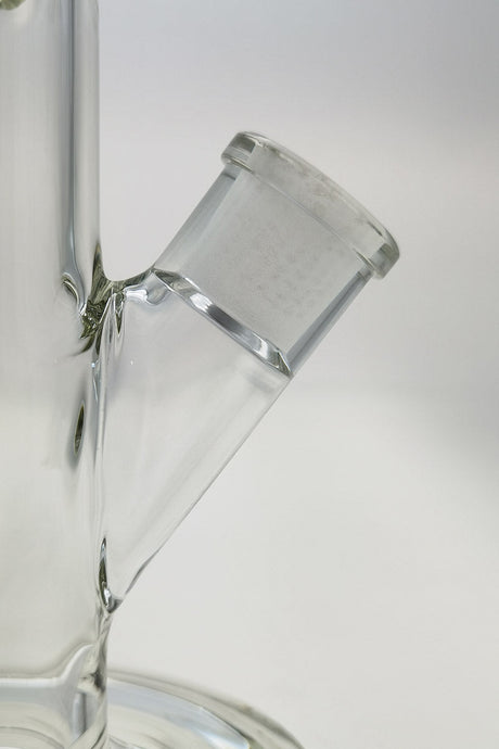 Close-up of TAG 16" Straight Tube Bong with 18/14MM Downstem, 7mm Thickness