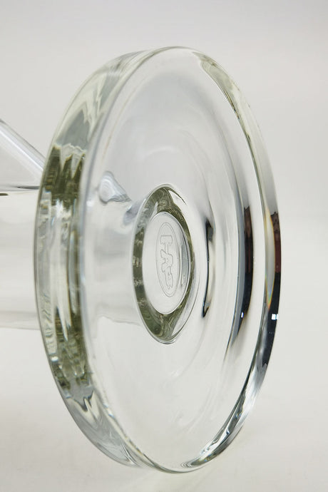 Close-up of TAG 16" Straight Tube Bong Base with 7mm Thickness and 18/14MM Downstem