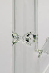 TAG 16" Straight Tube Bong, 50x7MM, with 18/14MM Downstem, Close-Up Side View