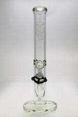 TAG 16" Straight Tube Bong 50x7MM with 18/14MM Downstem Front View