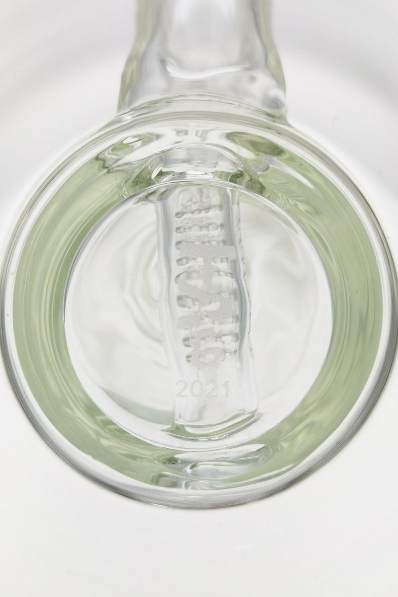 Close-up of TAG 16" Bong with Inline Percolator and Helical Dome Splash Guard