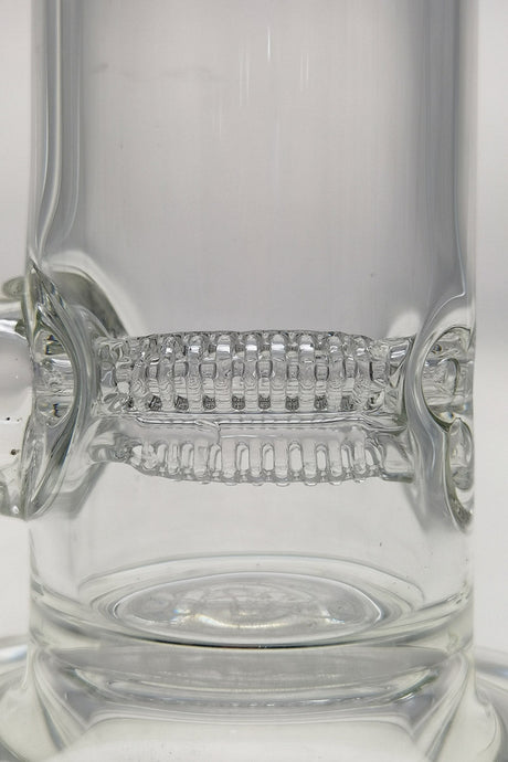 TAG 16" Bong Close-Up of Super Slit Inline Percolator for Smooth Hits, 4mm Thick Glass