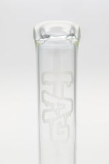 TAG 16" Bong with Inline Percolator and Helical Dome Guard, 44x4MM Thick Glass, 18MM Female Joint