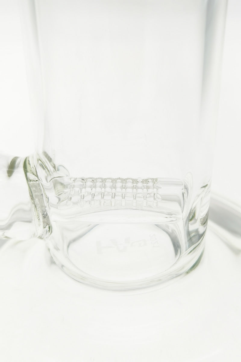 Close-up of TAG 16" Bong Base with Inline Percolator and 18MM Female Joint