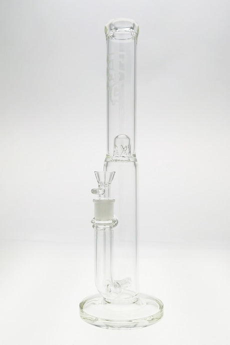 TAG 16" Inline Helical Dome Bong, 44x4MM, 18MM Female Joint, Front View on White