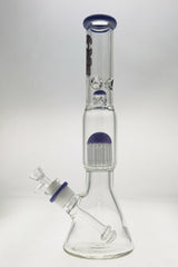 TAG 17" Beaker Bong with 16-Arm Tree Percolator, 50x7MM Thick Glass, Front View on White Background
