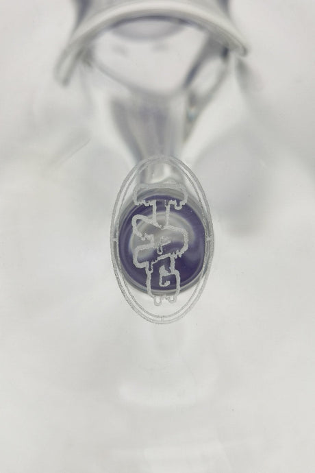 Close-up of TAG 17" Beaker Bong with 16-Arm Tree Percolator and Thick Glass