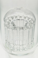 Close-up of TAG 17" Beaker Bong with 16-Arm Tree Percolator, Thick 7mm Glass, Clear